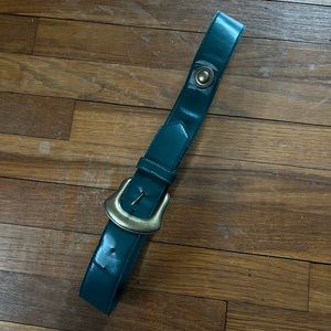 GREEN LEATHER BELT